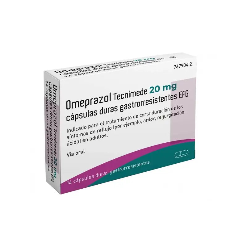 Tecnimede Omeprazol 20 Mg, 14 cápsulas duras gastrorresistentes