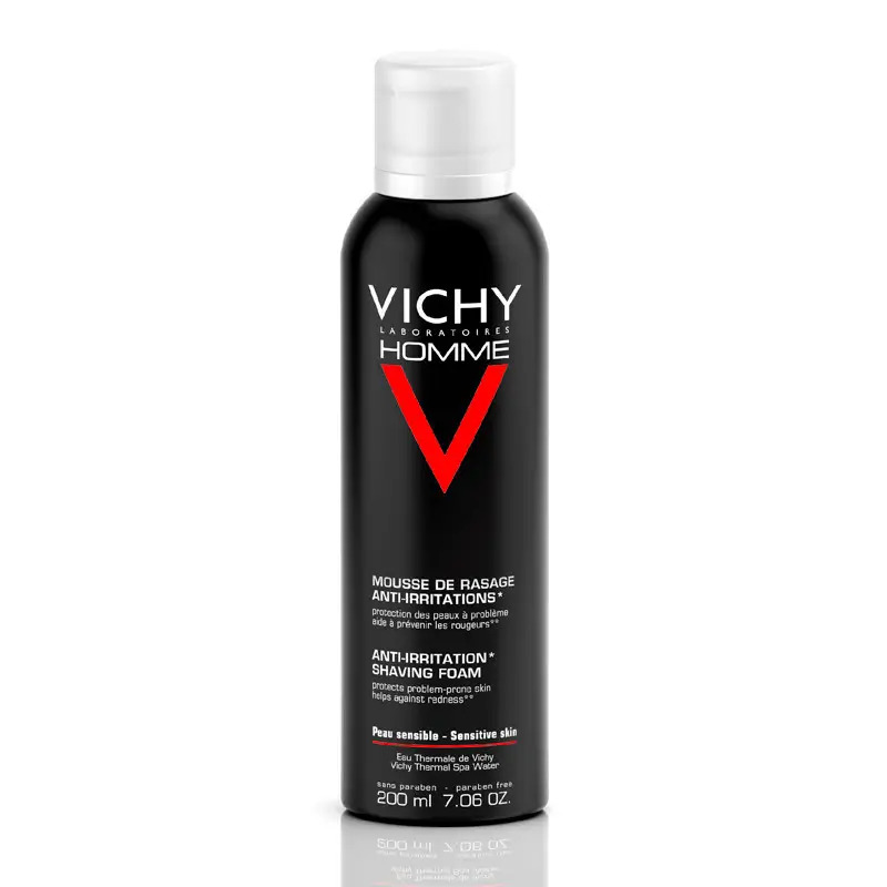 Vichy Homme Espuma de Afeitar Piel Sensible 200 ml