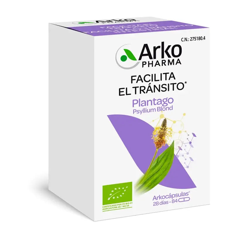 Arkopharma Arkocápsulas Plantago Bio, 84 cápsulas