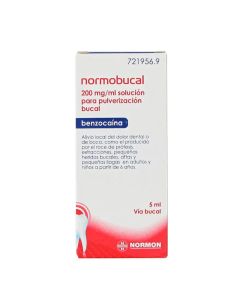 Normobucal 200 mg/ ml Soluci&oacute;n Para Pulverizaci&oacute;n Bucal 1 Frasco 5 ml