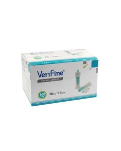Surgicalmed Verifine Lancetas De Seguridad De Verifine 30G X 1,5 Mm - Caja De100 Unidades, 100 unidades