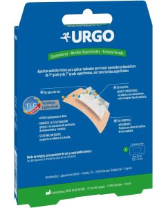 Urgo Ap&oacute;sito Est&eacute;riles Para Quemaduras Y Heridas Superficiales, 10 X 7 Cm