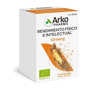 Arkopharma Arkocápsulas Ginseng Bio, 84 cápsulas