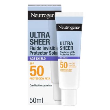 Neutrogena Ultra Sheer Fluido Invisible Anti-Edad Spf50, 50 ml