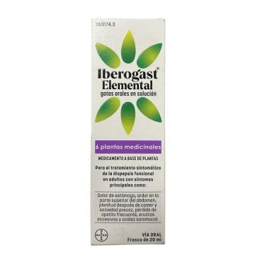 Iberogast Elemental 1 Frasco Gotas Orales En Solucion, 20 ml