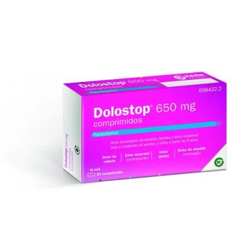Dolostop 650 mg 20 Comprimidos