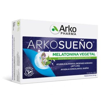 Arkopharma Arkosueño Melatonina 100% Vegetal, 15 Cápsulas