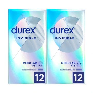 Durex Pack Preservativos Invisible Extra Sensitivos 2x12 uds