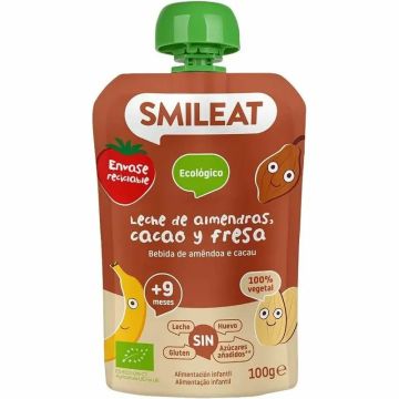 Smileat Pouch Almendra Cacao Y Fresa, 100 Gr