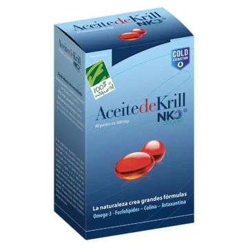 100%Natura Aceite De Krill Nko  120 perlas