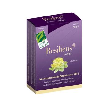 100%Natura Resiliens Rodiola  40 cápsulas