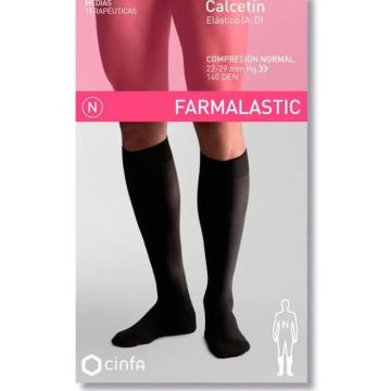 Farmalastic Calcetin Negro, Talla Pequeña