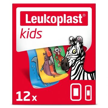 Leukoplast Kids Zoo, 12 Unidades Surtido