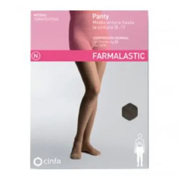 Farmalastic Panty Compresión Normal Negro, Talla Grande