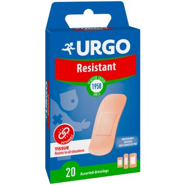 Urgo Primeros Auxilios Resistente - 20 Apósitos, 20 unidades