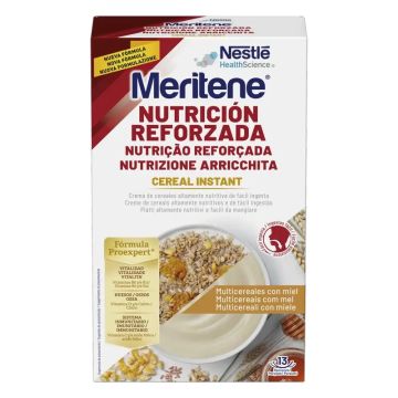 Meritene Cereal Instant Crema de 8 Cereales con Miel, 520 gr