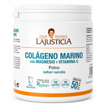 Ana Maria Lajusticia Colágeno Marino con Magnesio y Vitamina C sabor sandía, 350gr