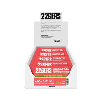 226Ers Energy Gel 40Gr Gel Energético Fresa Y Plátano - Sin Cafeína, 30x40 gr