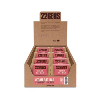 226Ers Vegan Oat Bar Barritas Energéticas Veganas De Avena Fresa & Anacardos,24x50 gr