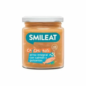 Smileat Tarrito Con Cachitos De Arroz Con Salmón Y Guisantes, 230 Gr