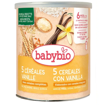 Babybio Cereales Vainilla, 220 gr