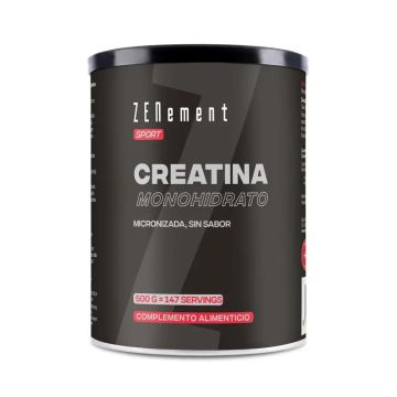 Zenement Creatina Monohidrato, Micronizada, Sin Sabor, 500 g