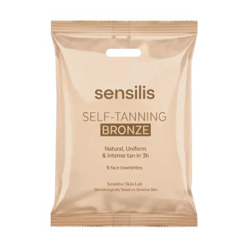 Sensilis Solares Self Tanning Toallitas - Dark , 6 unidades