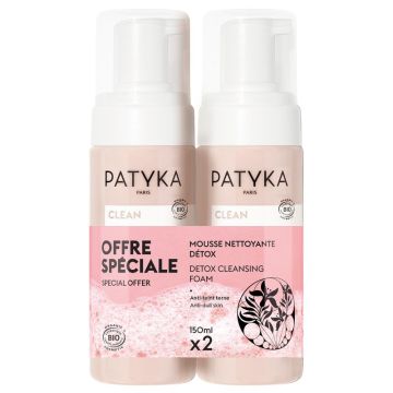 Patyka Duo De Espumas Limpiadoras Detoxificantes, 150 ml +150 ml