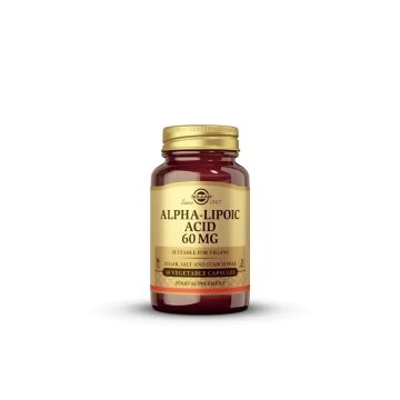 Solgar Ácido Alfa Lipóico 60mg, 30 Cápsulas