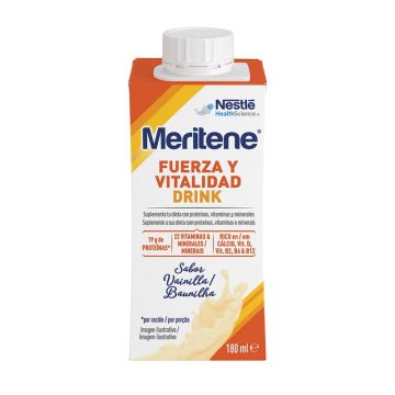 Meritene Fuerza Y Vitalidad Drink Vainilla, 6x180 ml