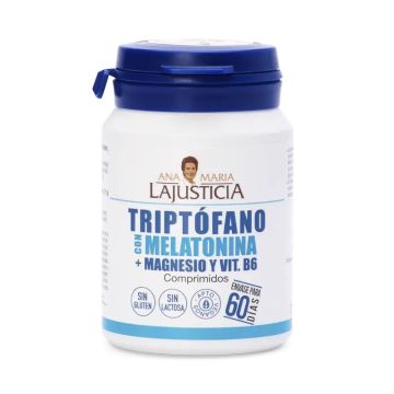 Ana Maria Lajusticia Triptofano con Melatonina + Magnesio y Vitamina B6, 60 comprimidos