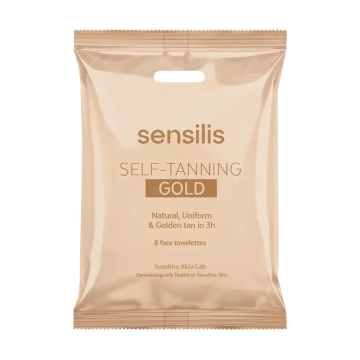 Sensilis Solares Self Tanning Toallitas - Gold , 6 unidades