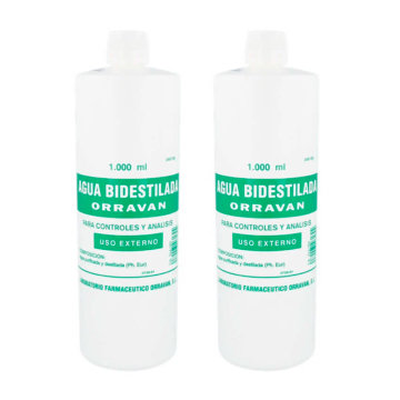 Orravan Duplo Agua Bidestilada 2 x 1L