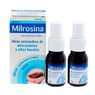 Milrosina Duplo Spray Solucion Bucal 2 x 25 ml