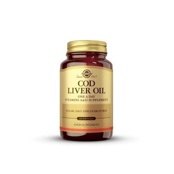 Solgar Aceite de Hígado de Bacalao, 250 Cápsulas