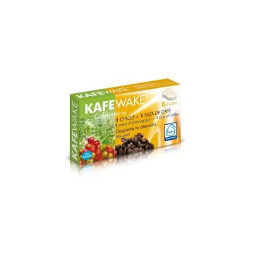 Kafewake Chicles de Cafeína, 8 unidades