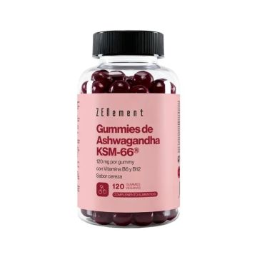 Zenement Gummies De Ashwagandha Ksm-66, 120 gominolas veganas
