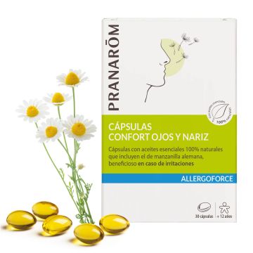 Pranarom Allergoforce Confort Ojos y Nariz, 30 cápsulas