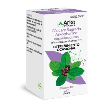 Arkopharma Arkocápsulas Cáscara Sagrada, 50 cápsulas