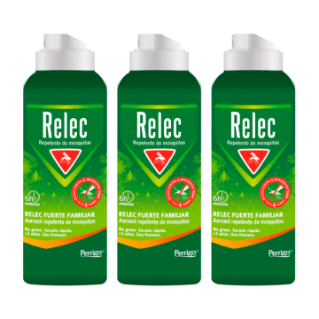 Relec Triplo Fuerte Familiar Spray Antimosquitos, 3 x 125 ml