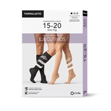 Farmalastic Calcetín Ejecutivo Mujer Negro, Talla S