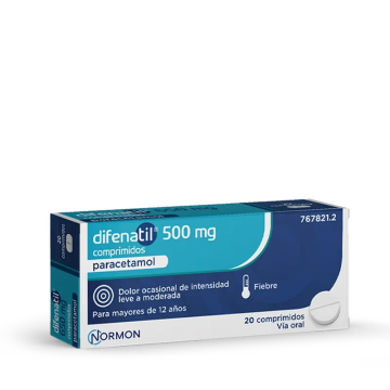 Difenatil 500 Mg, 20 comprimidos
