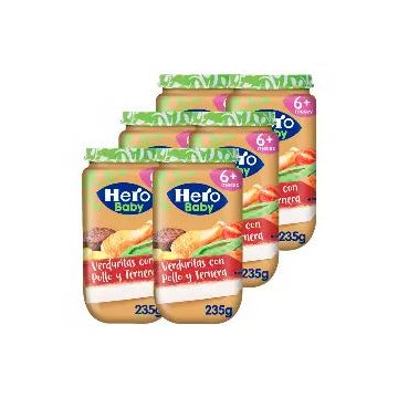 Hero Baby Tarrito Hero Baby Verduritas Con Delicias De Pavo 6X235G