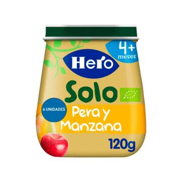 Hero Baby Tarrito Eco Hero Solo Pera Y Manzana 6X120G