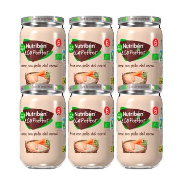 Nutriben Potito Eco Arroz Con Pollo Del Corral 6x235 Gr