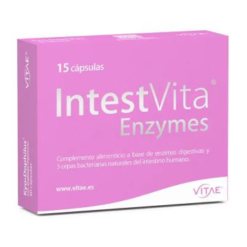 IntestVita Enzymes 15 cápsulas - Con enzimas y probióticos