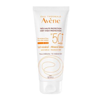 Avène Solar Leche Mineral Pieles Intolerantes SPF 50+ 100 ml