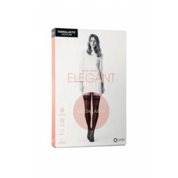 Farmalastic Novum Elegant Talla Larga De Compresión Ligera Color Antracita, Talla 1