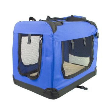 Mobiclinic Transportín Para Mascotas Plegable Azul Balú Talla M