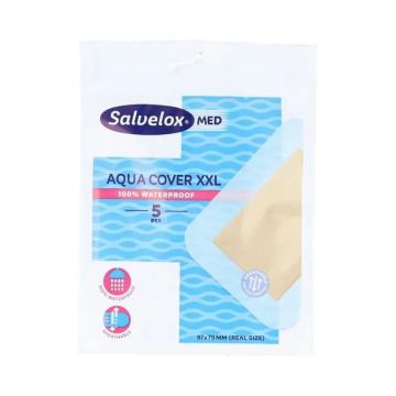 Salvelox Aqua Cover Xxl Impermeable, 5 Apósitos de 97X79 Mm